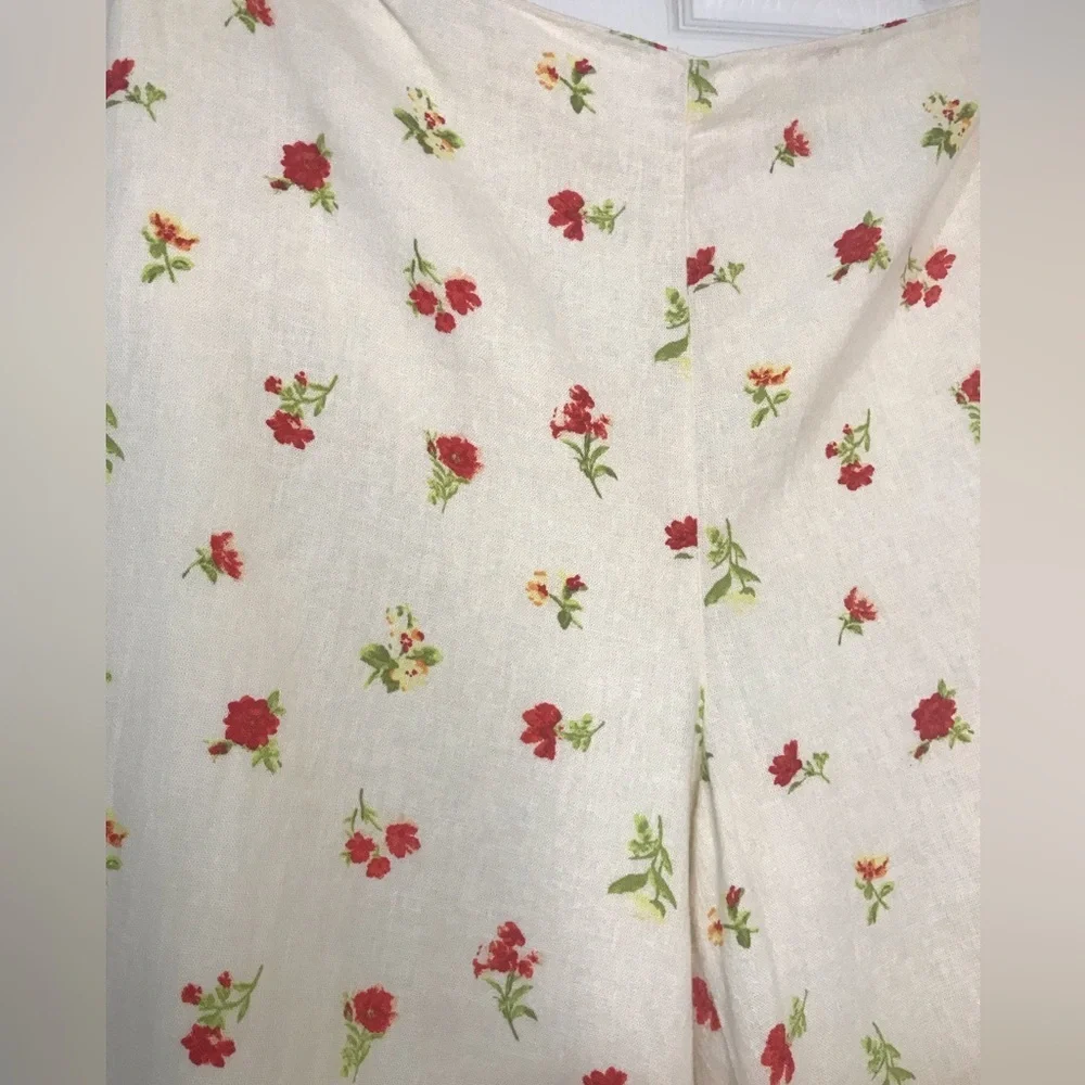 Forever 21 Linen Floral Pants - Picture 8 of 11